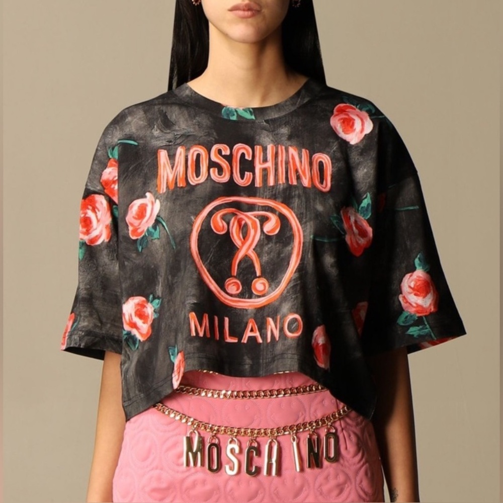 MOSCHINO COUTURE
Moschino Couture cropped t-shirt with logo size M - Picture 2 of 7